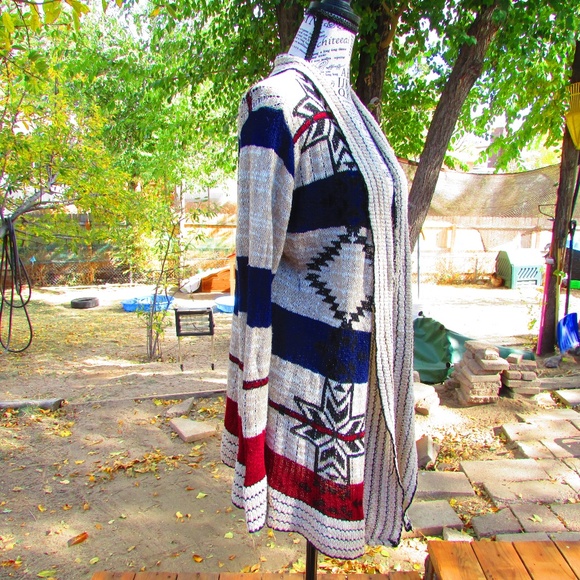 Say What? Black and Cream Knit Cardigan - Picture 4 of 5